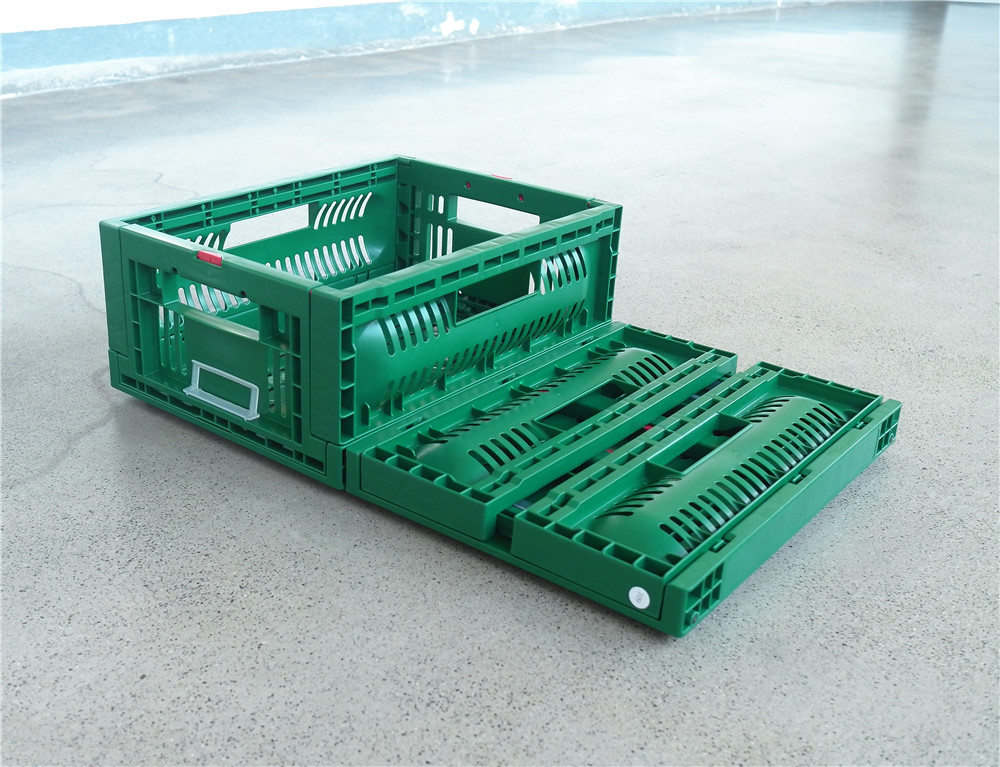 QUANYUN   Foldable Collapsible Fruit Vegetable Storage PP Mesh Crate TY403015W-S