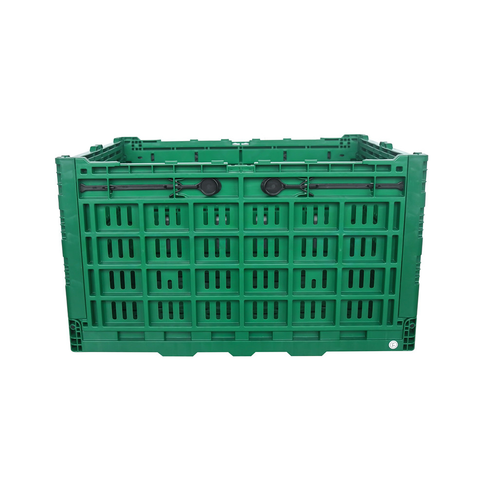 QUANYUN Nestable Lightweight Plastic Containers Foldable PP Mesh Fruit Vegetable Storage Basket KB605034W