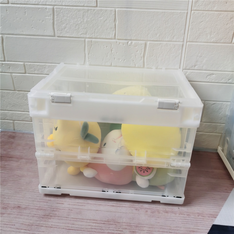 QUANYUN Stylish Eco-Friendly Recyclable PP Material Folding Basket Solid Design Plastic Crate XS3626285C