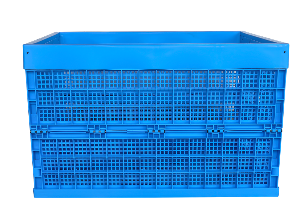 QUANYUN Solid Collapsible Nestable Folding Container for Market Crate Fruits KK805850W