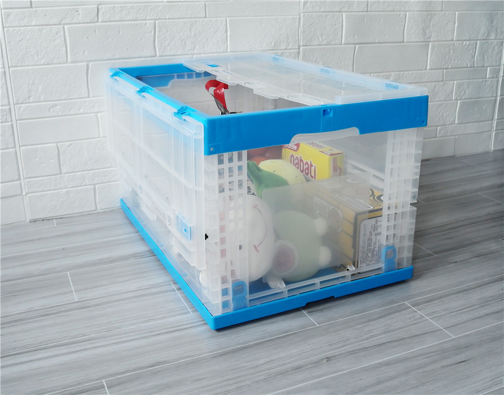 QUANYUN Modern Design Recyclable Solid Rectangle Plastic Storage Crates XS604036C