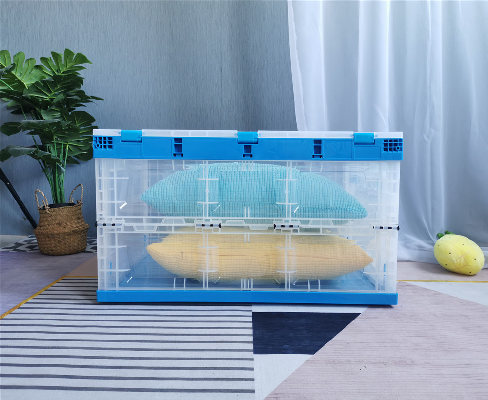 QUANYUN Large Rectangle Heavy-Duty Industrial PP Plastic Crate XS654436C