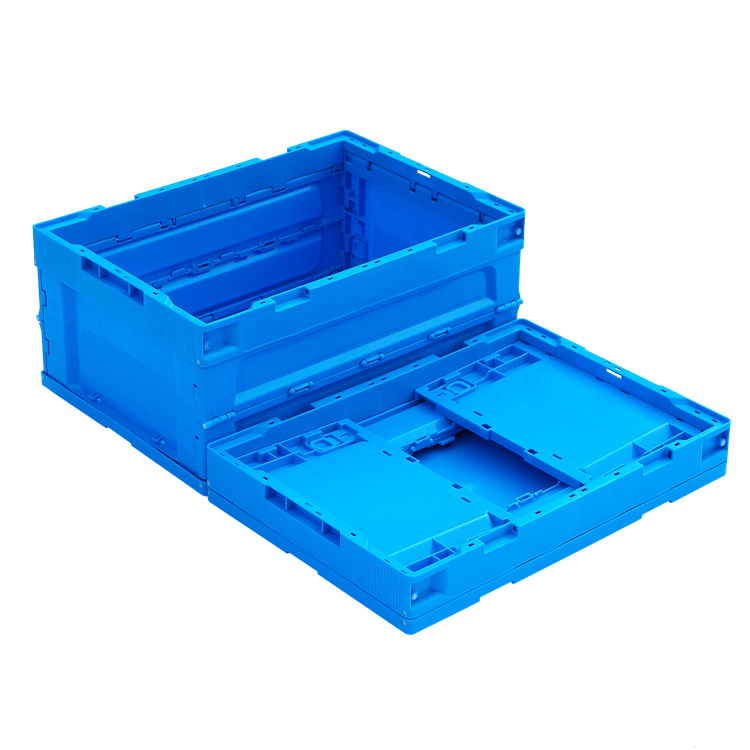 QUANYUN Rectangular Food-Grade PP Folding Container Recyclable Solid Mesh Steel Crate XS533624W
