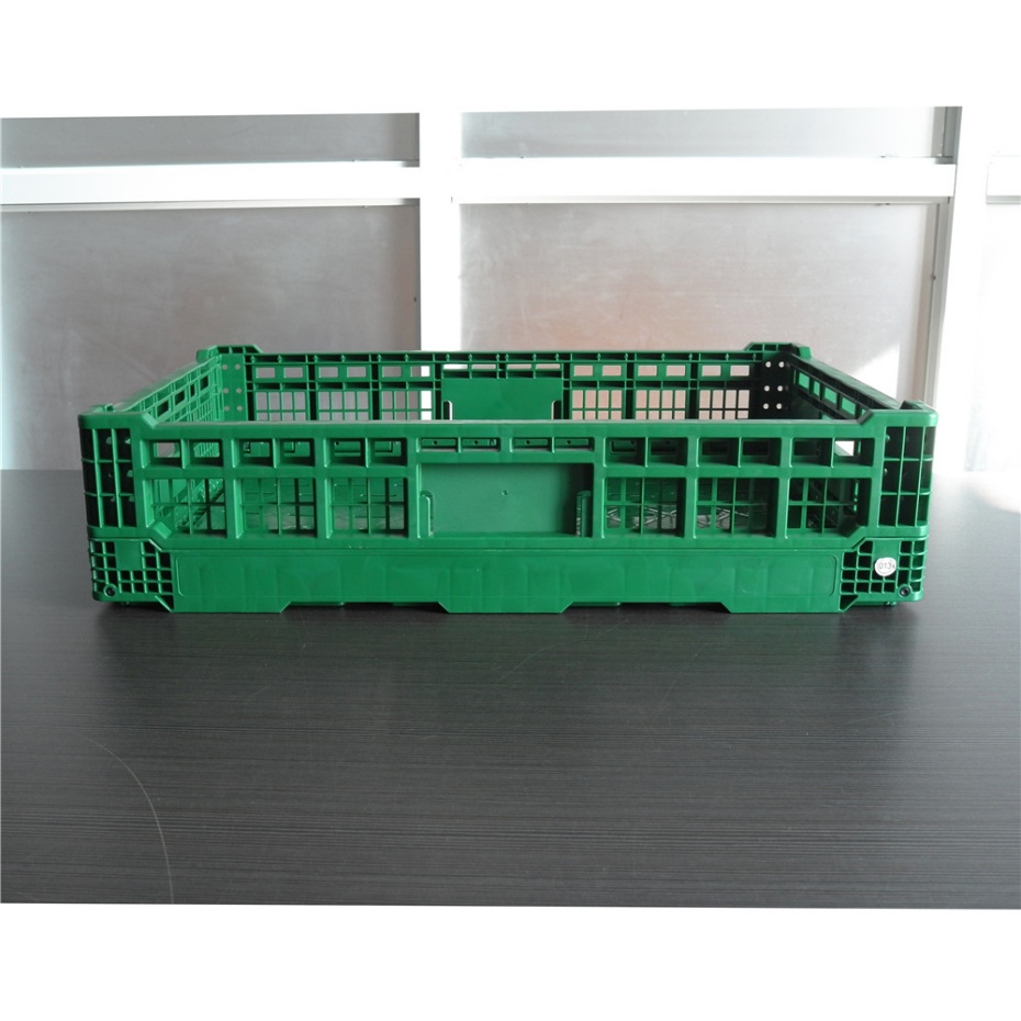 QUANYUN Eco-Friendly Recyclable Foldable PP Plastic Mesh Storage Crate KN604014W-3