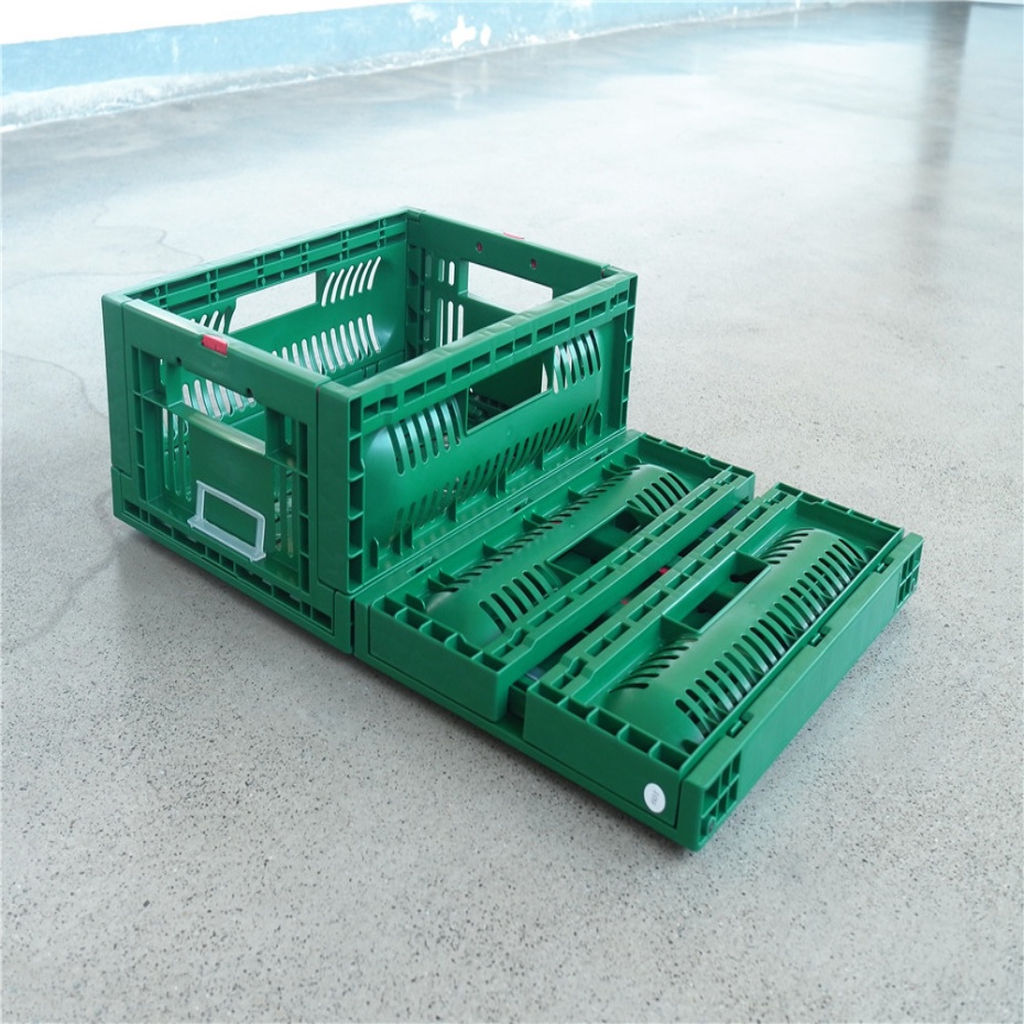 QUANYUN   Foldable Collapsible Fruit Vegetable Storage PP Mesh Crate TY403015W-S