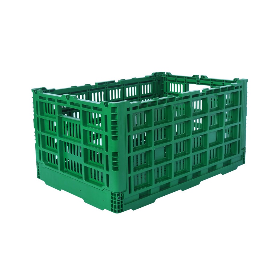 QUANYUN Stackable Recyclable PP Mesh Perforated Plastic crate KB604030W
