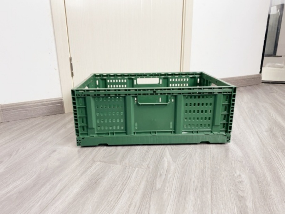 QUANYUN Foldable Logistics Storage Crate Efficient Produce Basket TY6040195/235W-S